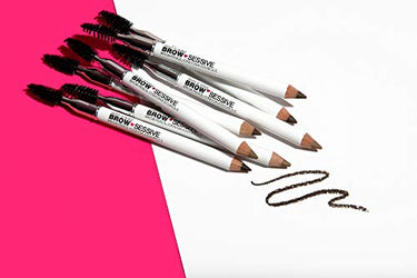 wet n wild Brow-Sessive Brow Pencil 9g- Dark Brown, Dual-Ended Eyebrow Pencil with Spoolie Brush for Thin and Thick Eyebrows, Natural Look Formula, Buildable Color Definition